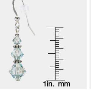 Swarovski Crystal Earings with Sterling Silver